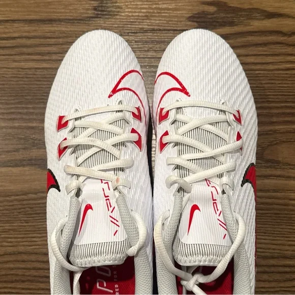 Size 11 Nike Vapor Edge Speed 360 2 Football Cleats White/Red FN7764-106 NEW